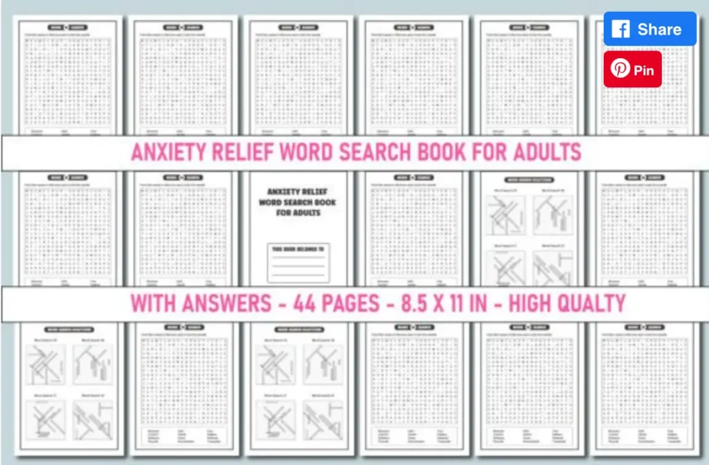 Screenshot 2024 03 09 at 6.58.56 PM Anxiety Relief Word Search